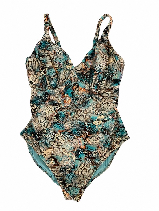 Fantasie Other - Fantasie Manila Icy Aqua Underwire Plunge One Piece Swimsuit 36G